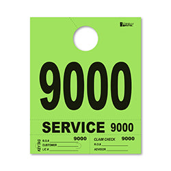 4 Part Heavy Brite Dispatch Numbers - Lime Green - 9000-9999